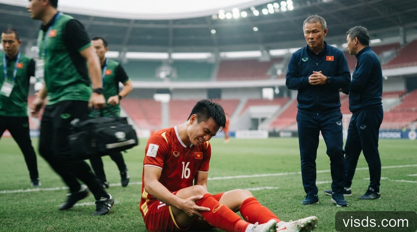 Chấn thương của Hoàng Đức: Thách thức lớn cho HLV Kim Sang-sik tại FIFA ASEAN Cup 2026