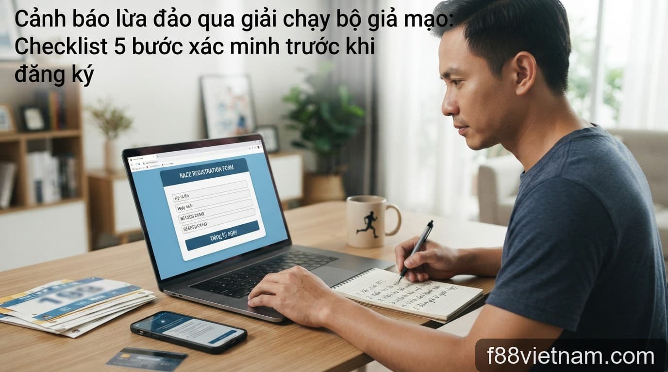 Cảnh báo lừa đảo qua giải chạy bộ giả mạo: Checklist 5 bước xác minh trước khi đăng ký