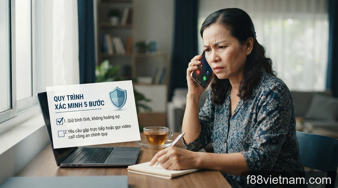 Cảnh báo lừa đảo 'giả danh công an' qua điện thoại: Checklist 5 bước xác minh thông tin an toàn