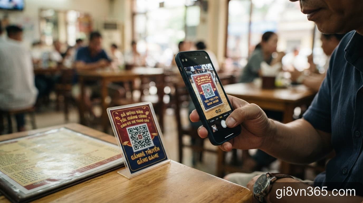 Cảnh báo thủ đoạn quảng cáo cờ bạc trá hình qua mã QR và biển hiệu tại cơ sở kinh doanh