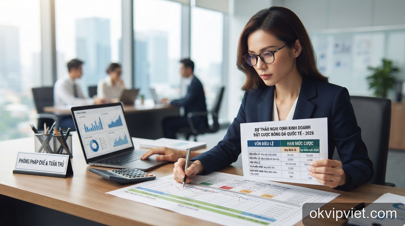 Cập nhật dự thảo Nghị định cá cược bóng đá quốc tế: Những thay đổi về vốn và hạn mức cược năm 2026 - 2